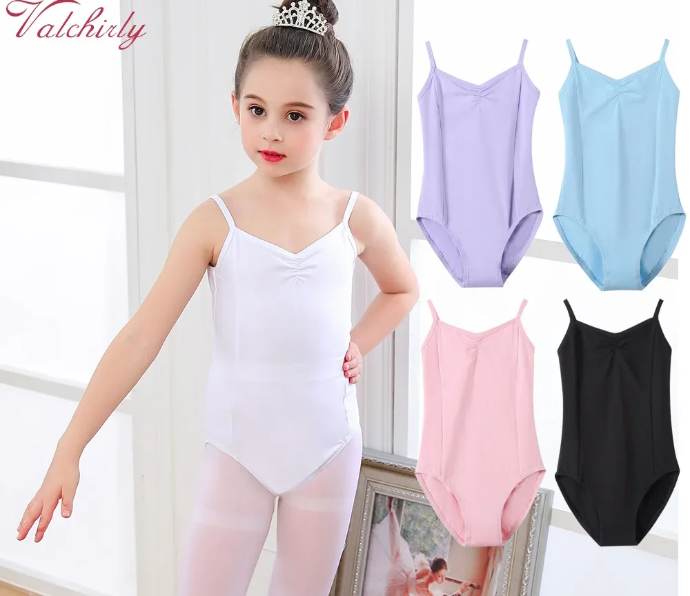 בגד גוף בלט ג'ימנסטיקה מבד כותנה לילדות