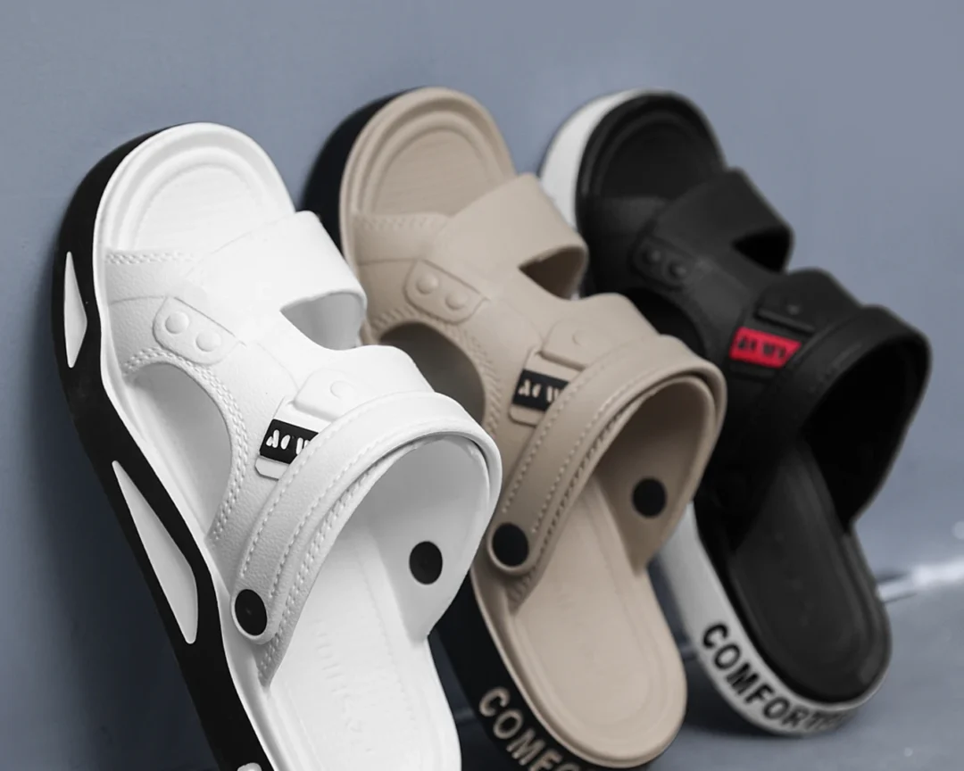 סנדלי קיץ לגברים בעיצוב מיוחד, קלות , עם סוליית עבה