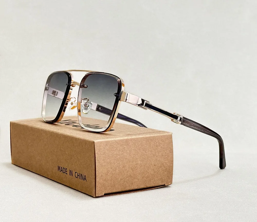 משקפי שמש אופנתיים חדשים , מפוארים, מגניבים אופנת וינטאג' באיכות פרימיום