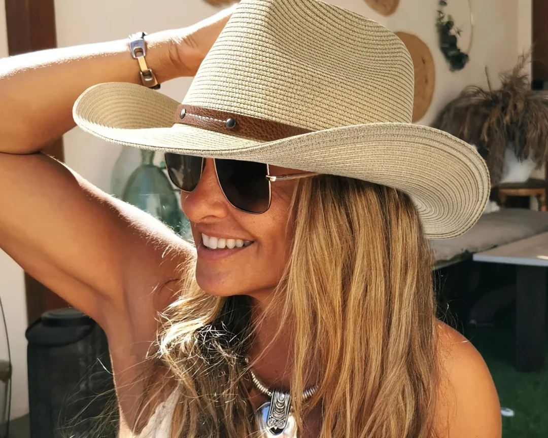 כובע קאובוי מתקפל מגניב, עם שוליים רחבים, הגנה מפני השמש כובע קאובוי מערבי