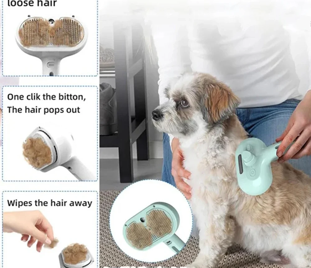 מברשת אדים ייחודית לטיפוח חיות מחמד